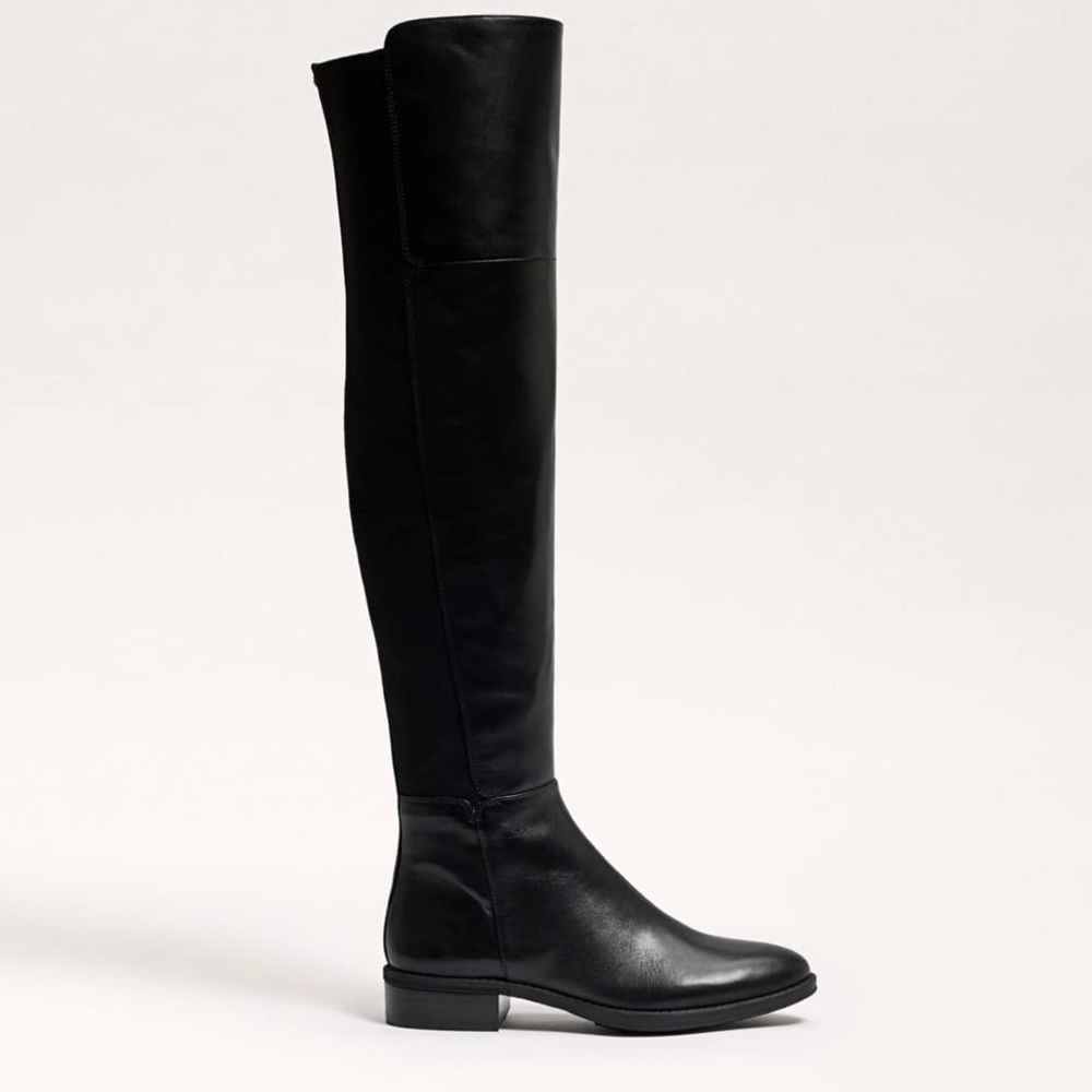Sam Edelman Pam Tall Over the Knee OTK black leather boots